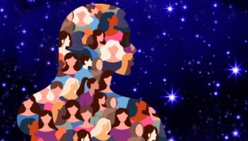 mulheres planeta, criando magia no céu